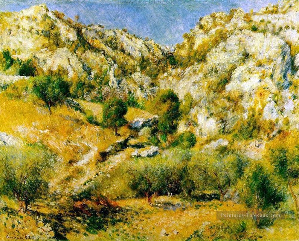 craigs rocheux à lestaque Pierre Auguste Renoir Montagne Peintures à l'huile